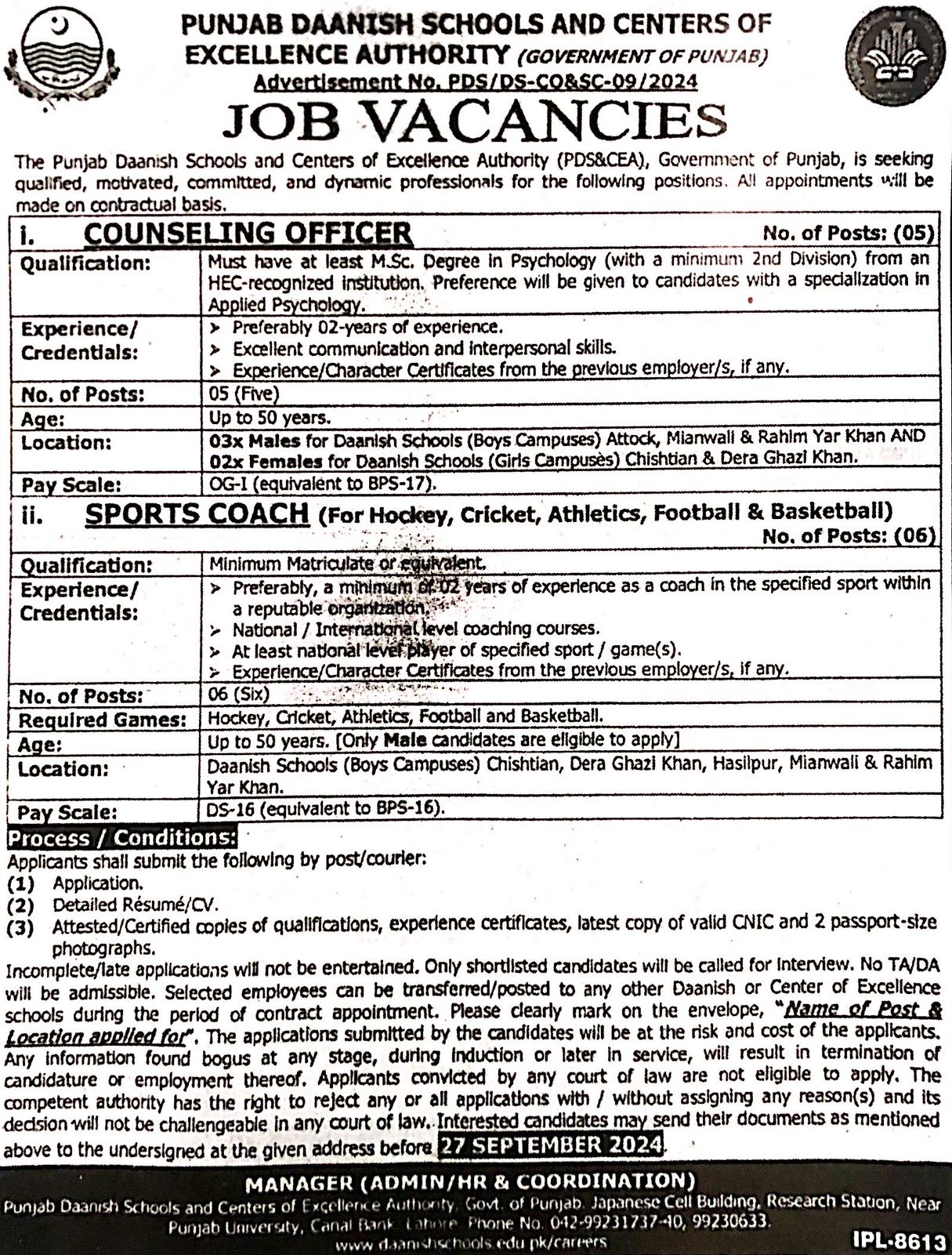 Counseling Officer